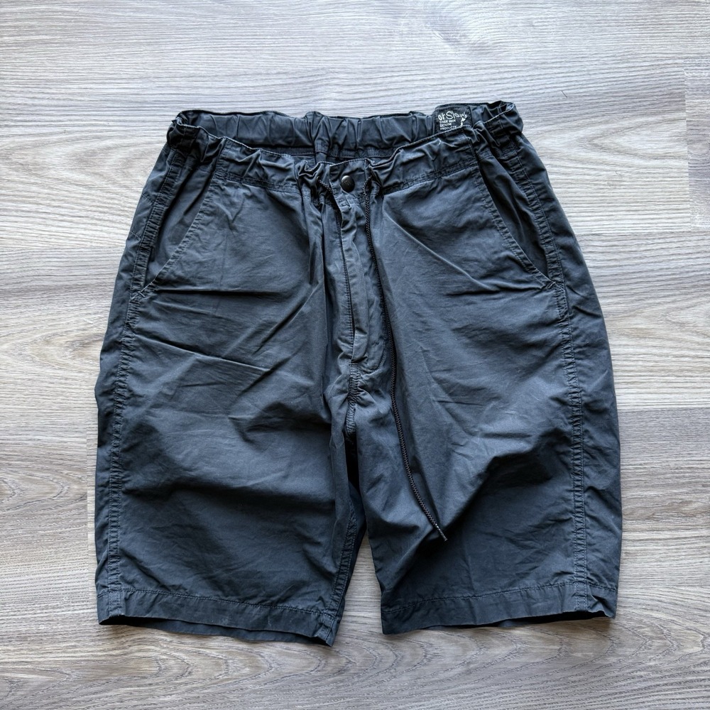 ORSLOW New Yorker Cotton Drawstring Shorts Sumi Black Size S Japan